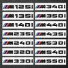 3D ABS Car Letters M  Sticker Rear Trunk Emblem Badge For BMW M125i M135i M140i M235i M240i M320i M330i M340i M350i M440i
