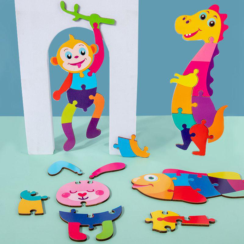 

Large 3D Wooden Buckle Puzzle: Brain-Teasing Educational Toy for Children