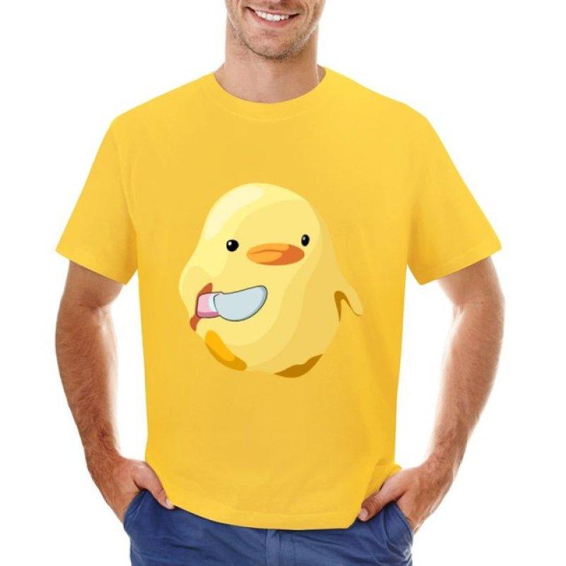 Chef Duck T-Shirt Cute Clothes Sweat Shirt Black T Shirt Clothes for Men