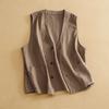 Vest for Women Versatile Sleeveless Lined Vest Casual Retro Loose Sleeveless Blazer Vest Top