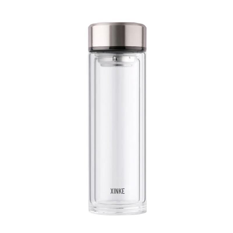 Xinke Insulated Double-Layer Glass Tea Cup