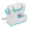 Sewing Machine Toy Blue Portable Mini Simulation Double Stitch Sewing Machine with Lower Thread for