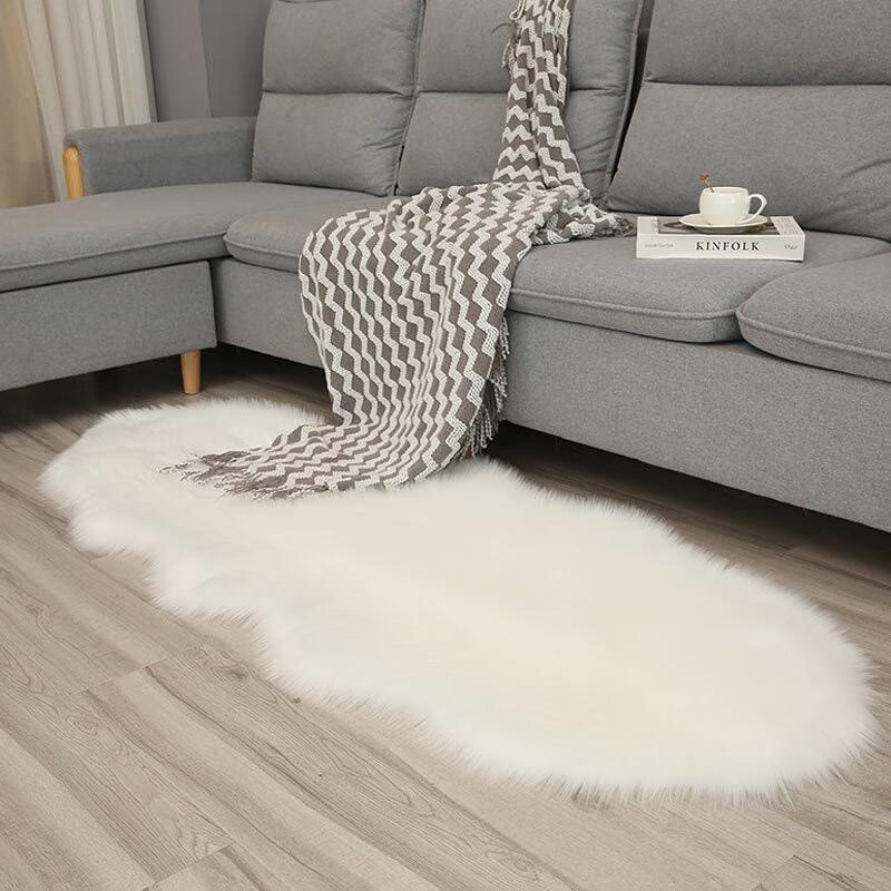 Nordic Faux Wool Long Pile Area Rug
