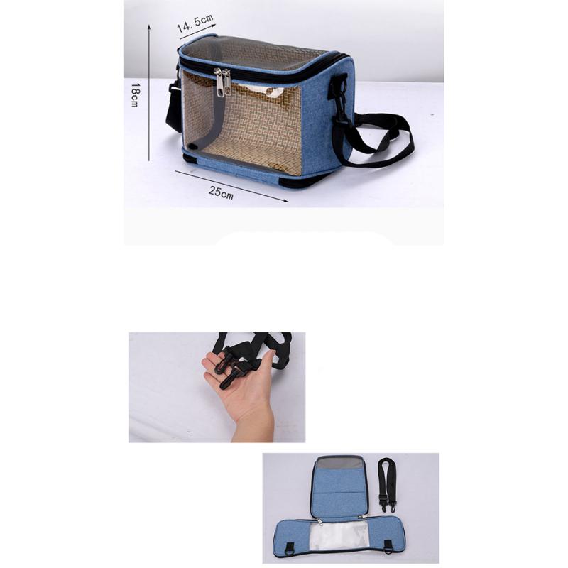 Cloth Portable Hamster Cage Outing Travel Lightweight Breathable Transparent Parrot Bird Messenger