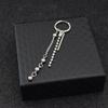 Bulletproof Small Group Park Zhimin with the Same Round Bead Chain Earrings, Non-fading Ears for Men and Women