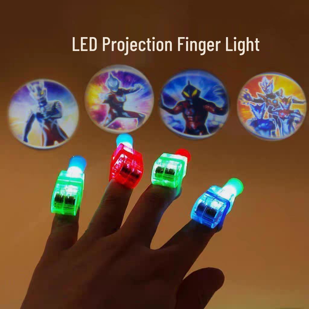 Children's LED Finger Ring Projection Light Toy