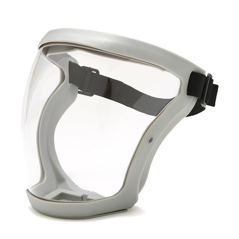 High-Definition Transparent Protective Face Shield - Anti-Droplet, Dustproof, Protective Riding Goggles.