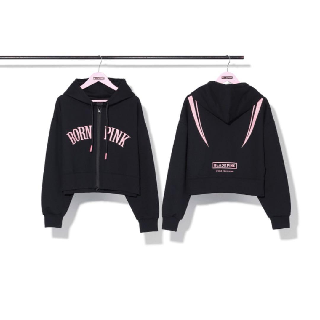 

[USED] BLACKPINK BORNPINK Cropped Zip-Up Hoodie Size M