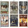 Putuo Decor Farm Tin Sign Milk Vintage Tin Sign Plaque Metal Plate Retro Poster for Farmhouse Cow Pig Wall Stickers Art Decor