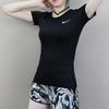 Nike Dri-Fit Pro Simple Casual Quick-Dry Round Neck Short Sleeve T-Shirt Women Tops Black 938717-010