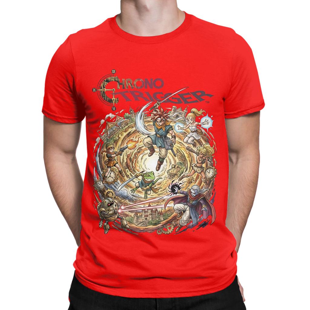 Chrono Trigger SNES Classic RPG Gaming Tribute Funny Graphic 100 Cotton TShirt Chrono Trigger Tops Tees For Unisex