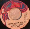 7-Zoll-Schallplatte DONALD HEIGHT Youre Gonna Miss Me My Babys Go S204 SHOUT 1966 US SoulFunk Gebraucht