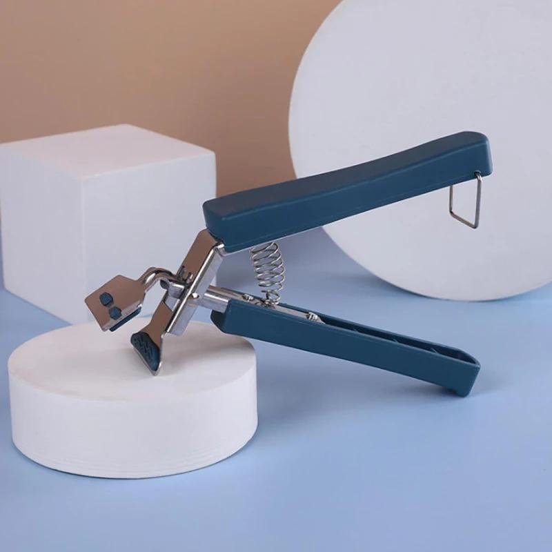 

Anti-Scalding Bowl Clamp Hot Bowl Clip Stainless Steel Pot Clip Holder Plastic Handle Non-Slip Fetching Pliers Clamp Bowl Lifter