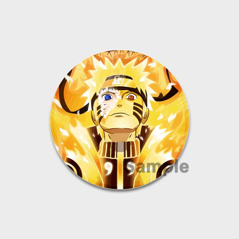 58MM 58mm Anime Figur Pins Cosplay Tegneserie Blikkmerker Manga Perifer mote Smykker Tilbehør Vifter Gaver Klesveske Dekor