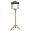 Bird Feeders Standing Bird Feeder Solid Firwood 33X106 Cm
