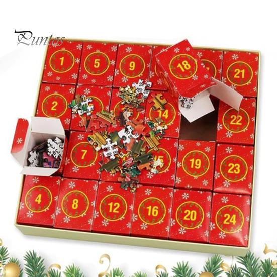 Lot De 5 Calendriers De L'Avent Vierges - Compte à Rebours De 24 Jours, à Remplir Soi-même Pour Noël