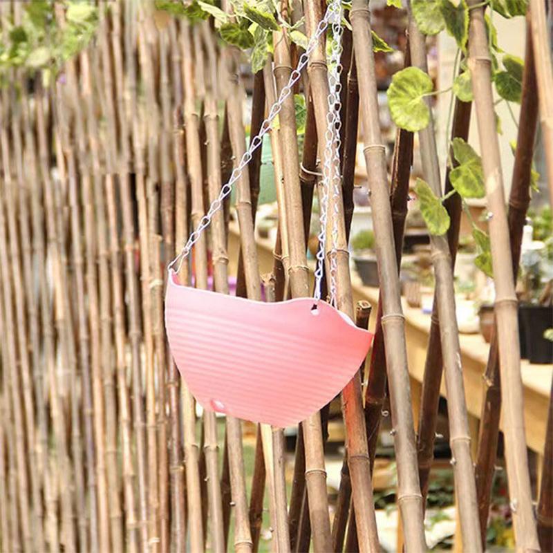 Závěsný květináč na orchideje s řetězem PP plastový závěsný koš květináč závěsný nástěnný zelený květináč se sukulentním květináčem