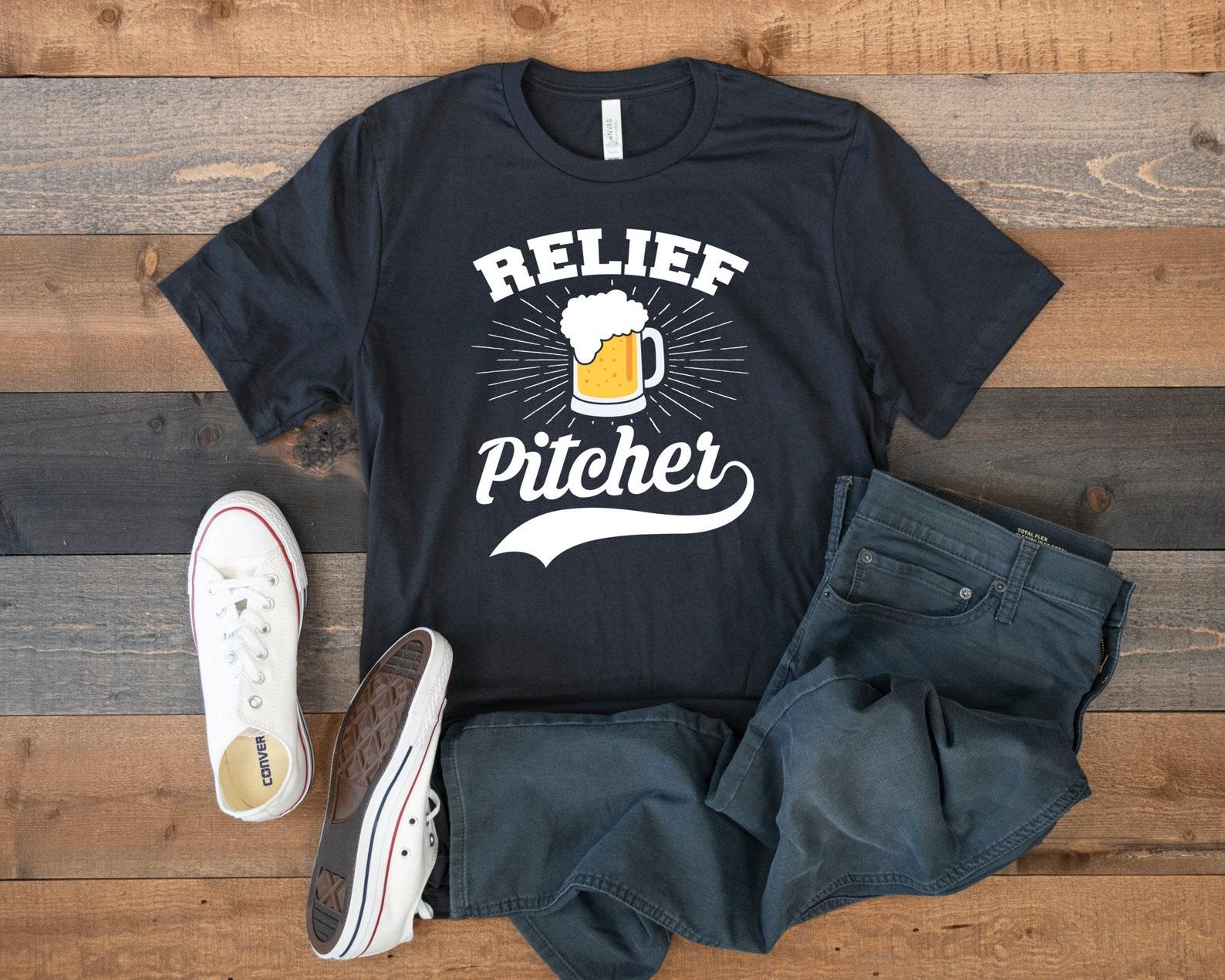 Relief Pitcher Beer T-Shirt, Funny Beer Baseball, Craft Beers Tank Top, T-shirt, T-shirt,T-shirt, Kids Tee Apparel Gift 2XL