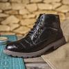 Luxury Men's Boots Italian Handmade Men's Boots Designer Retro Leahter Men's Anti Slip Work Boots Plus Size 48botas Para Hombre