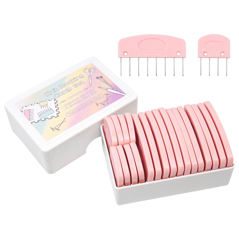 Штырьки для блокировки вязания крючком Гребни для блокировки вязания спицами 20 штук Штырь-гребень для блокировки Набор для блокировки вязания крючком Для устранения