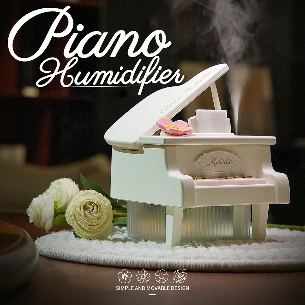 Piano Flower Humidifier Girlfriend Birthday Gift  Valentine's Day Gift Huge Fog Spray