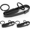3Set Stainless Steel Keychain Belt Buckle with Keyring Hanging Buckle for Outdoor