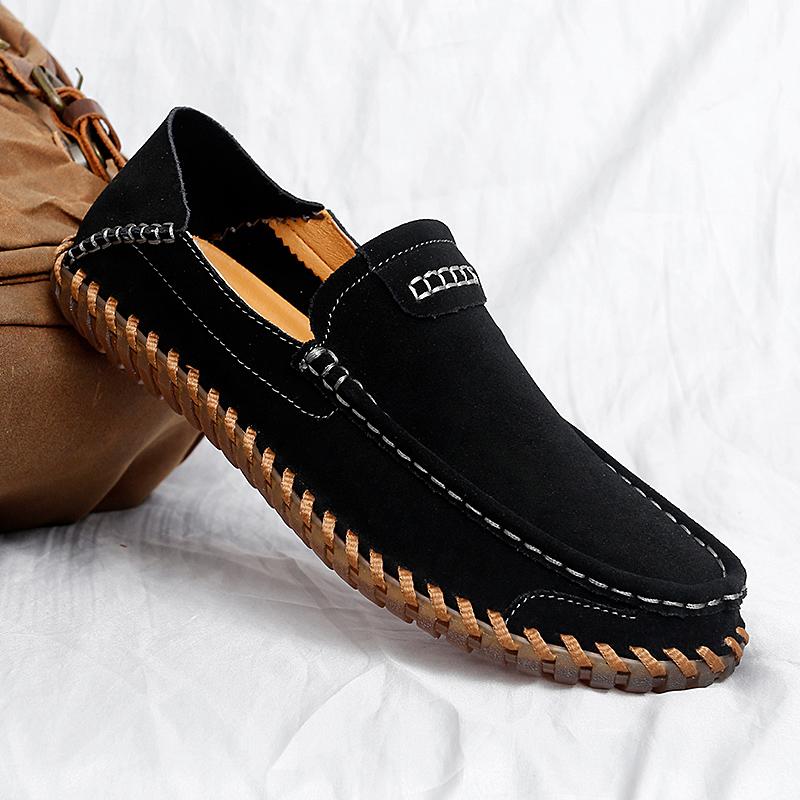 Mocassini da uomo casual in vera pelle fatti a mano Mocassini comodi Scarpe basse da uomo