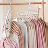 Folding Multi-Hole Clothes Hanger Non-slip Storage Rack Space Saving Clothes Rack Organizers For Wardrobe Jeans Trousers Scarf