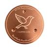 Bird Bath Maintenance Tool Copper Disc, Water Purifier Pure 3 Point Purification Disc for Birds Support, 4 Inch Outdoor Garden Natural