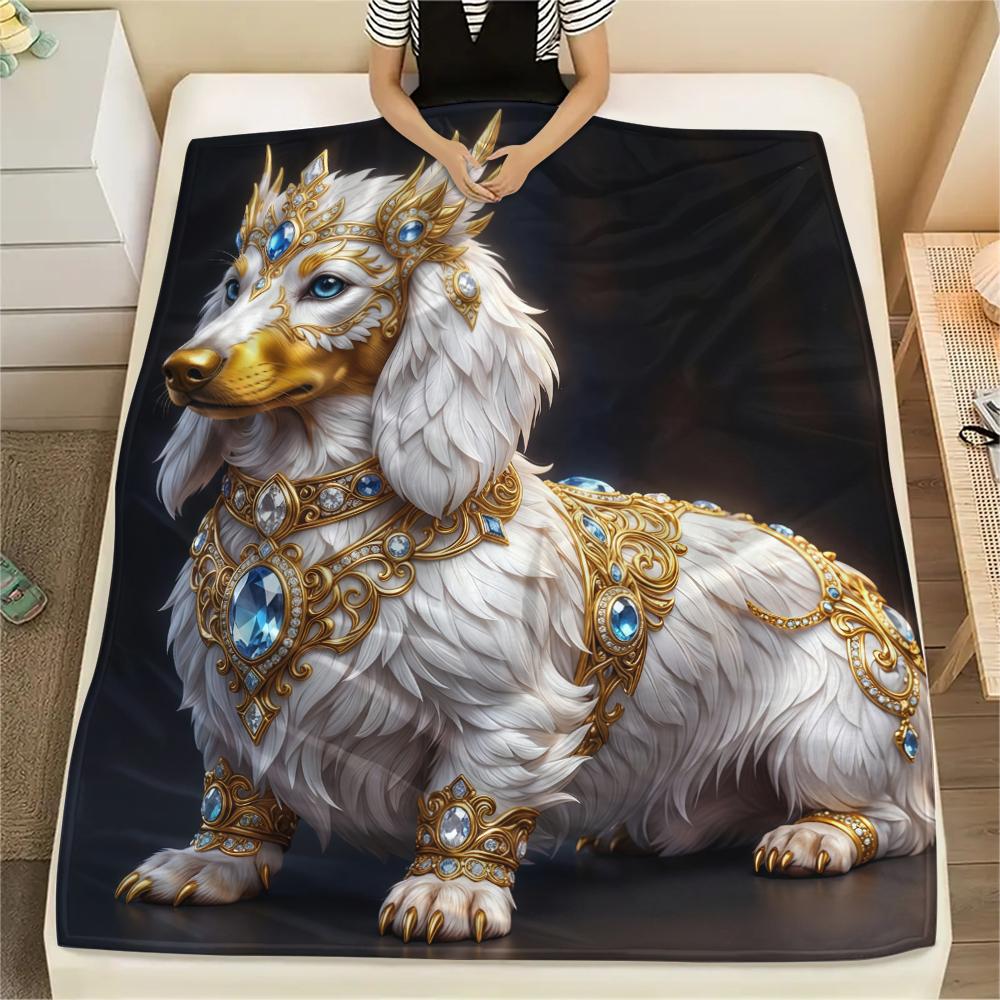 Gorgeous gemstone cat dog Print Flannel Blanket,High quality Comfortable for All Seasons,Home Decor,Warmth and Comfort,Perfect for Christmas Gifts