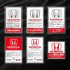 JDM Sticker For Honda Mugen Power Civic Accords CRV Odyssy Hrv Jazz CBR VTEC VFR The Windshield Of a Car Electrostatic Film JS1