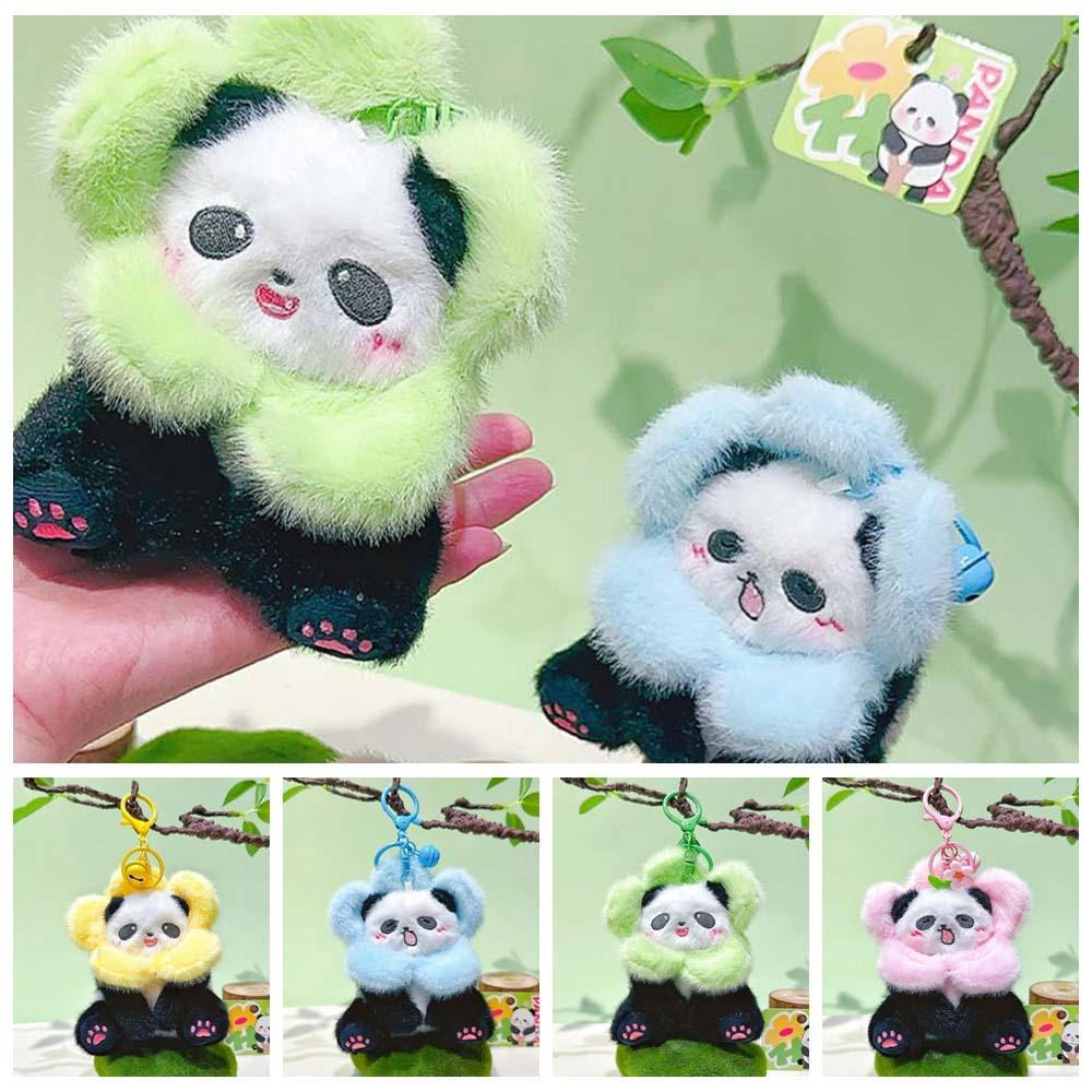 

Plush Stuffed Animal Plush Pendant Cartoon Panda Plushies Dolls Panda Plush Keyring Kids Couple синий