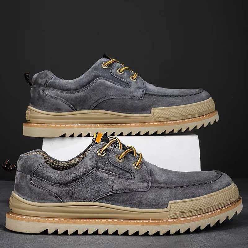 Summer Hot-Selling Cart Workwear Low-Top Casual Leather Shoes Genuine Leather Top Layer Outdoor Men'S Shoes Are Popular