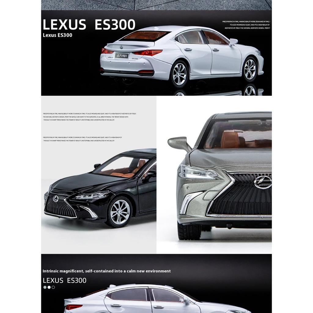 1/24 Lexus ES300 Large Luxury Executive Sedan Alloy Metal Diecast Car Model Computer Bookshelf Ornament Collection Children Gift