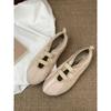 Fashion Shoes Woman 2025 Soft Female Footwear Shallow Mouth Round Toe Riband Casual Sneaker Ballet Flats New Dress Comfortable Summer