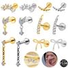 G23 Titanium Alloy Fashionable Medical Grade Strawberry Ear Stud