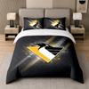 3Pcs Bedding SetPittsburgh Penguins Soft Bed Sheet and Two Pillowcases Home Bedroom Decor