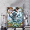 Disney Diamond Painting Alice in Wonderland Cheshire Cat Fantasy Illustration Wall Decoration Embroidery Full Diamond CrossStitchDIYGiftHomeDecoration