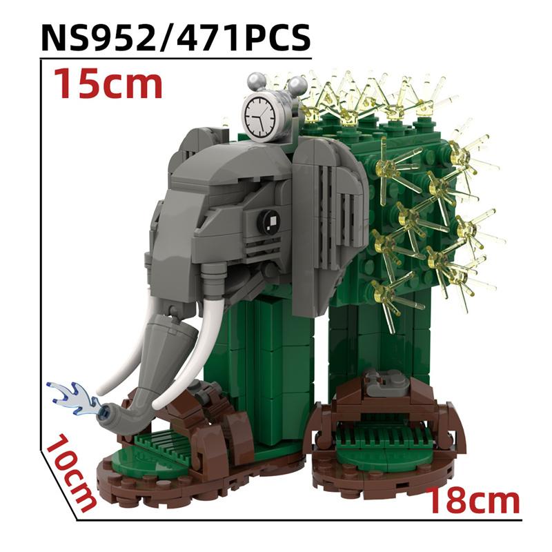 Italienische Brainrot-Figur Bausteine, Tung Tung Tung Sahur Tralalero Tralala Figur Bausteine