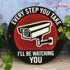 Security Camera Warning Sign Metal Tin Sign for Home Farm Garage Shop Wall Decor Property Protection