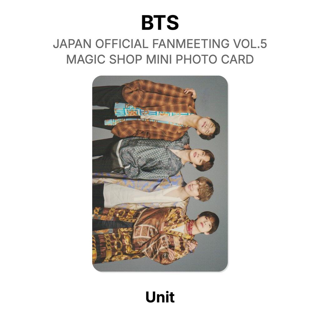 BTS JAPAN OFFICIAL FANMEETING VOL.5 MAGIC SHOP MINI PHOTO CARD Official Photocard
