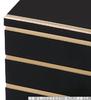 Outdoor Lunch Box Made in 3 Arakura Black with Gold x x J-kitchens (Bento Box) Japan, Tiers, 7.5" Style, Heavy-Duty, Rim, 22.3cm 22.3cm 21.0cm