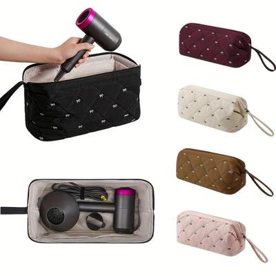 Multifunctional Hair Dryer Storage Bag Travel Curling Iron Organizer Portable Toiletry Bag for Styling Tools