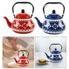 Ceramic Teapot Tea Kettle Enamel Kettle Porcelain Tea Kettles for Boiling Hot Water for Outdoor Household Hotel Picnic Kitchen