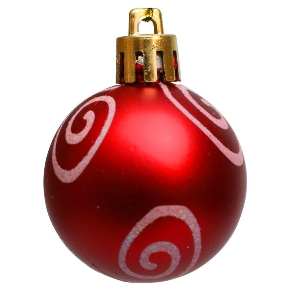 12Pcs 4cm Christmas Ball Set Painted Xmas Ornament Ball Creative Xmas Tree Hanging Pendant