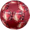 Pallone da Calcio Arsenal Football Club Taglia 5, Cucito a Macchina in PVC, Resistente e ad Alto Rimbalzo, Adatto a Tutte le Età, Merchandising per tifosi, Partite e Uso all'Aperto.