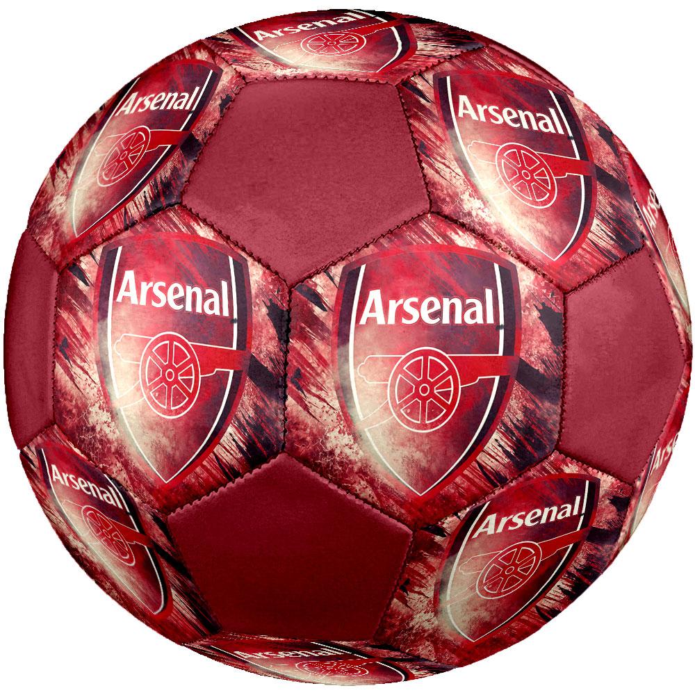 Pallone da Calcio Arsenal Football Club Taglia 5, Cucito a Macchina in PVC, Resistente e ad Alto Rimbalzo, Adatto a Tutte le Età, Merchandising per tifosi, Partite e Uso all'Aperto.