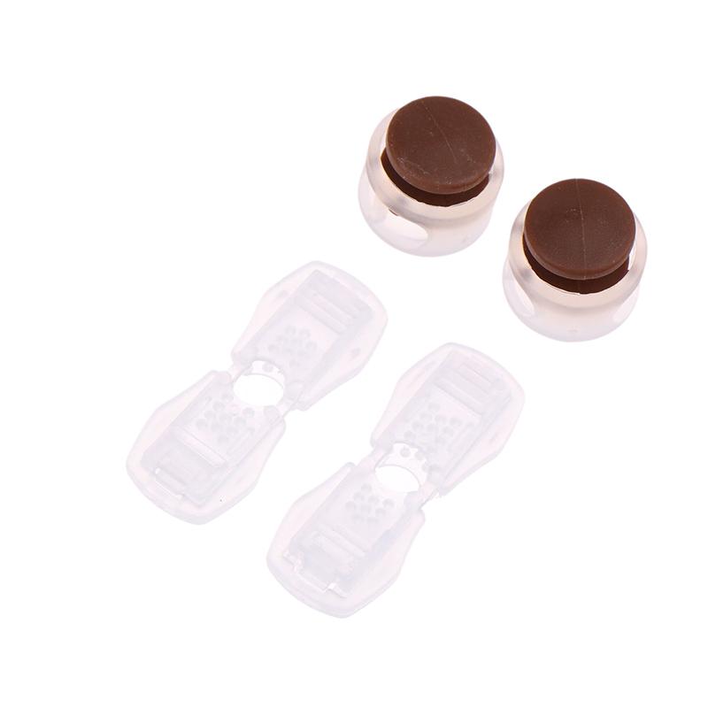 Spring Lock Adjustable Buckle No Tie Shoelaces Fast Sneakers Strings Snap Shoelaces Buckle Shoelace Clip Shoelaces Lock Device