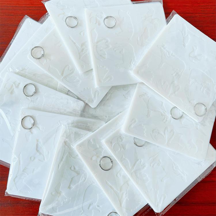 New, 16 Models, Cartoon Animals, Hollow Drawing Templates, Children's Drawing Templates, Plastic, Hollow Drawing Tools