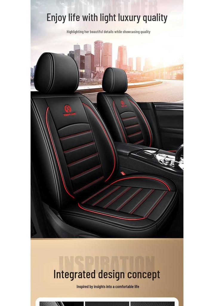 Nissan Car Seat Cover Set: Fits Sylphy, Kicks, Bluebird, Teana, Qashqai, X-Trail, Tiida – All-Season Cushions.
